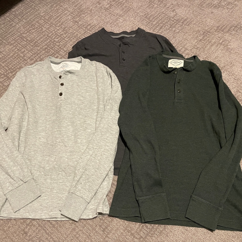 *BUNDLE* Three Men’s St. John’s Bay Long Sleeve Shirts - Picture 3 of 6
